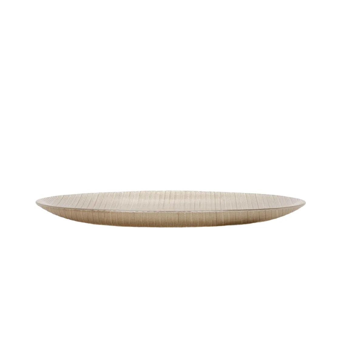 Szklany talerz płaski KARNEOL, Ø 28 cm