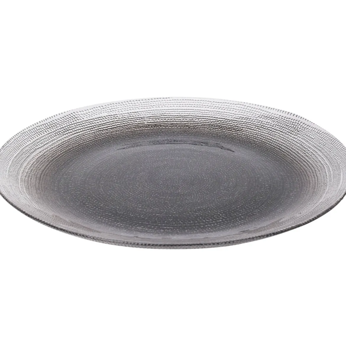 Szklany talerz płaski LAKRIS, Ø 32 cm
