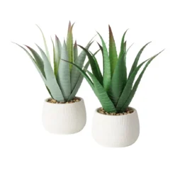 Sztuczna roślina aloes w donicze MONDRAGO, 29 cm
