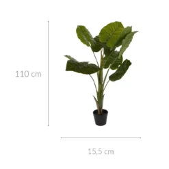 Sztuczna roślina doniczkowa ALOCASIA WENTII, wysoka, 110 cm