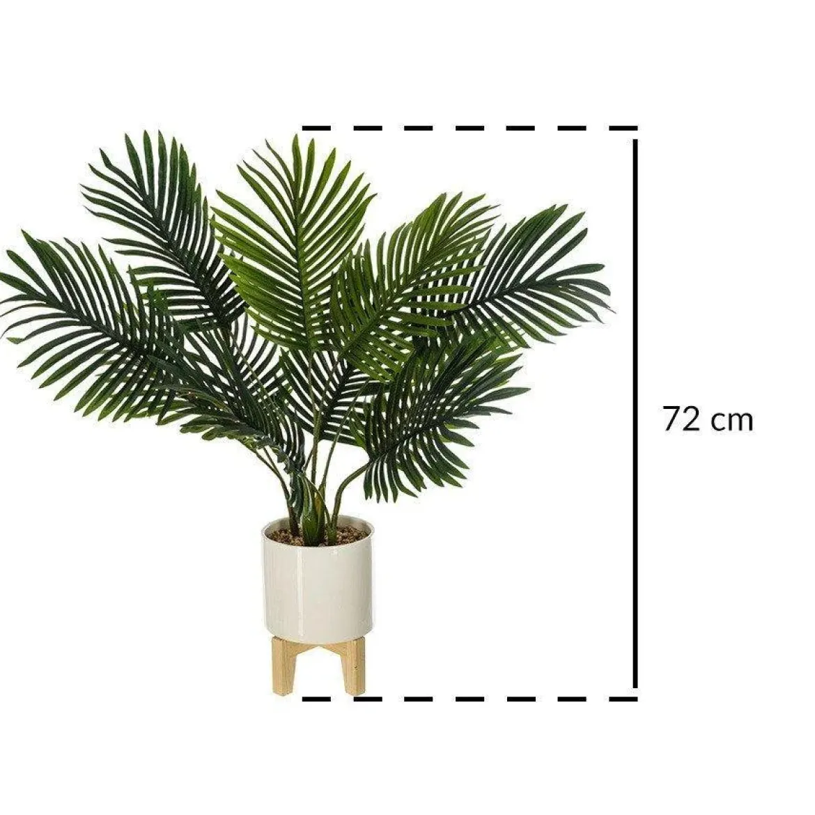 Sztuczna roślina, palma w donicy na stojaku, 72 cm