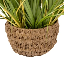 Sztuczna trawa MAXIME w doniczce z plecionki, 80 cm