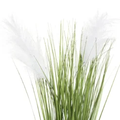Sztuczna trawa ozdobna w cementowej doniczce, wys. 70 cm