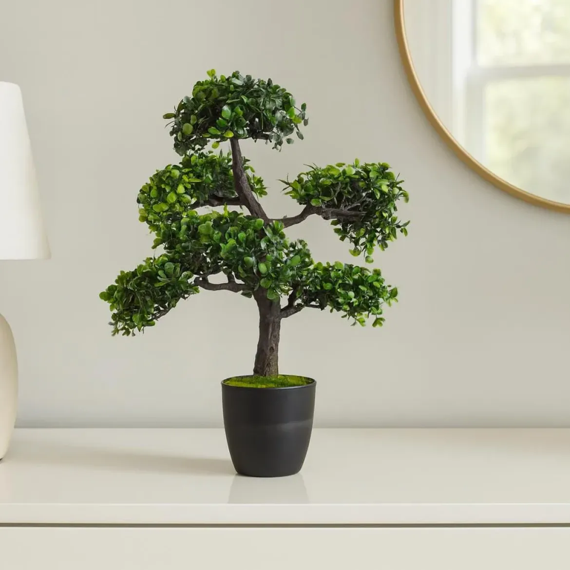 Sztuczne drzewko Bonsai w doniczce, 32 x 32 x 50 cm