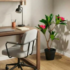 Sztuczne drzewko w doniczce Frangipani, 50 x 90 cm
