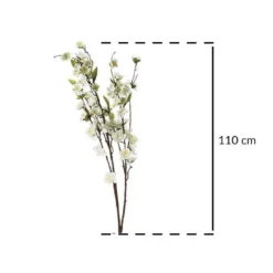 Sztuczne kwiaty do wazonu, Kwitnąca gałązka, 110 cm