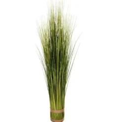Sztuczne kwiaty do wazonu - trawa ozdobna z jutowym wiązaniem, 100 cm