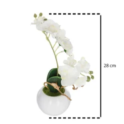 Sztuczny storczyk w donicy, 25 cm