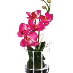 Sztuczny storczyk w szkle, 37 cm