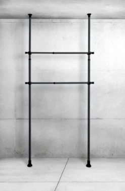 Szyna do garderoby, drążek do ubrań HERKULES 2 sztuki, 75-120cm, WENKO