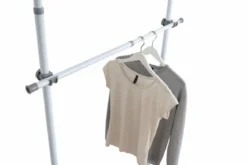 Szyna do garderoby, drążek do ubrań HERKULES 2 sztuki, 75-120cm, WENKO