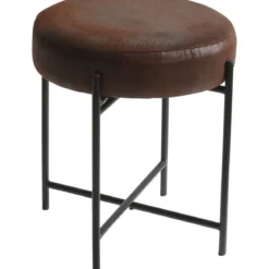 Taboret okrągły z metalowym stelażem, Ø 36 cm