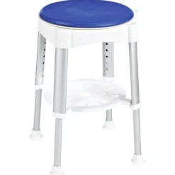 Taboret pod prysznic, obrotowe siedzisko, wys. 41,5-59 cm