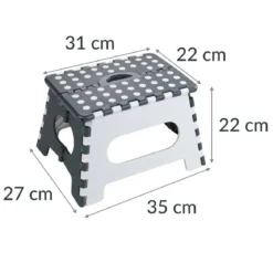 Taboret składany antypoślizgowy SECURA, max. 150 kg