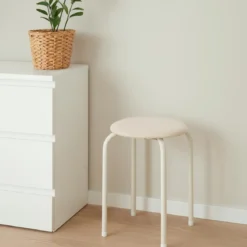 Taboret z miękkim siedziskiem, 46 cm