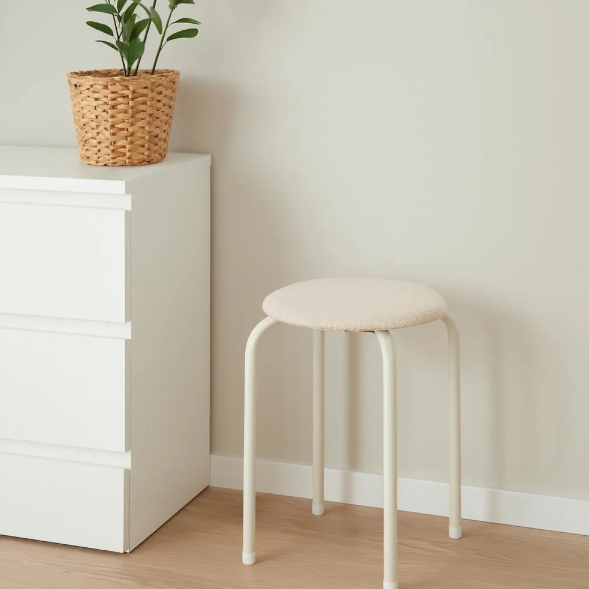 Taboret z miękkim siedziskiem, 46 cm