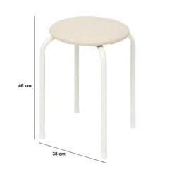 Taboret z miękkim siedziskiem, 46 cm