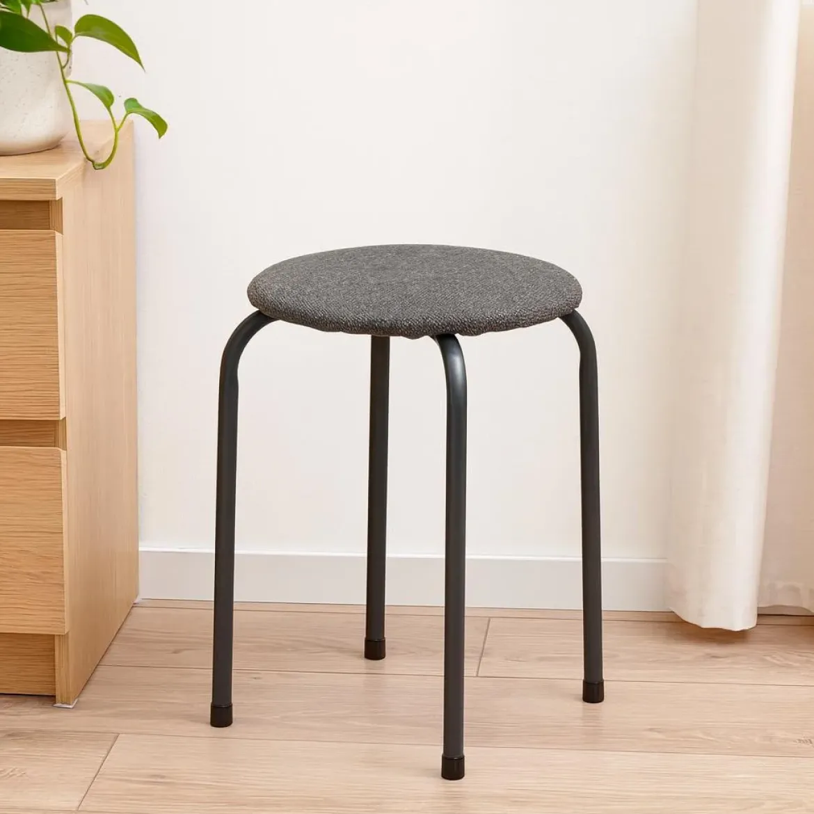 Taboret z miękkim siedziskiem, 46 cm