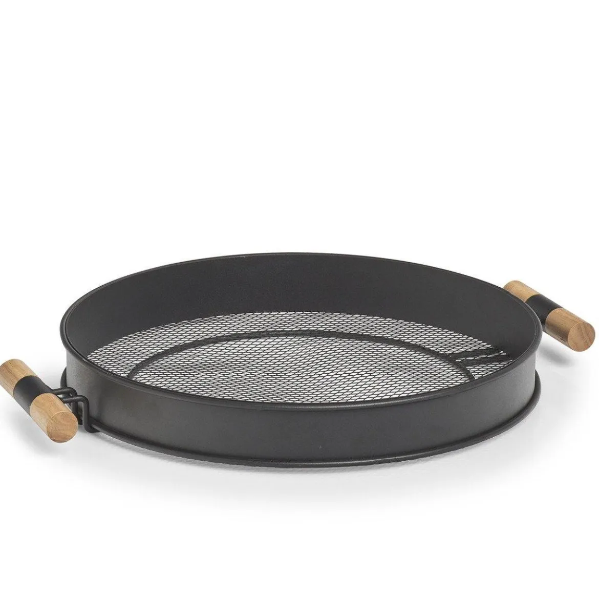 Taca metalowa z uchwytami, struktura siatki, Ø 48 cm, ZELLER