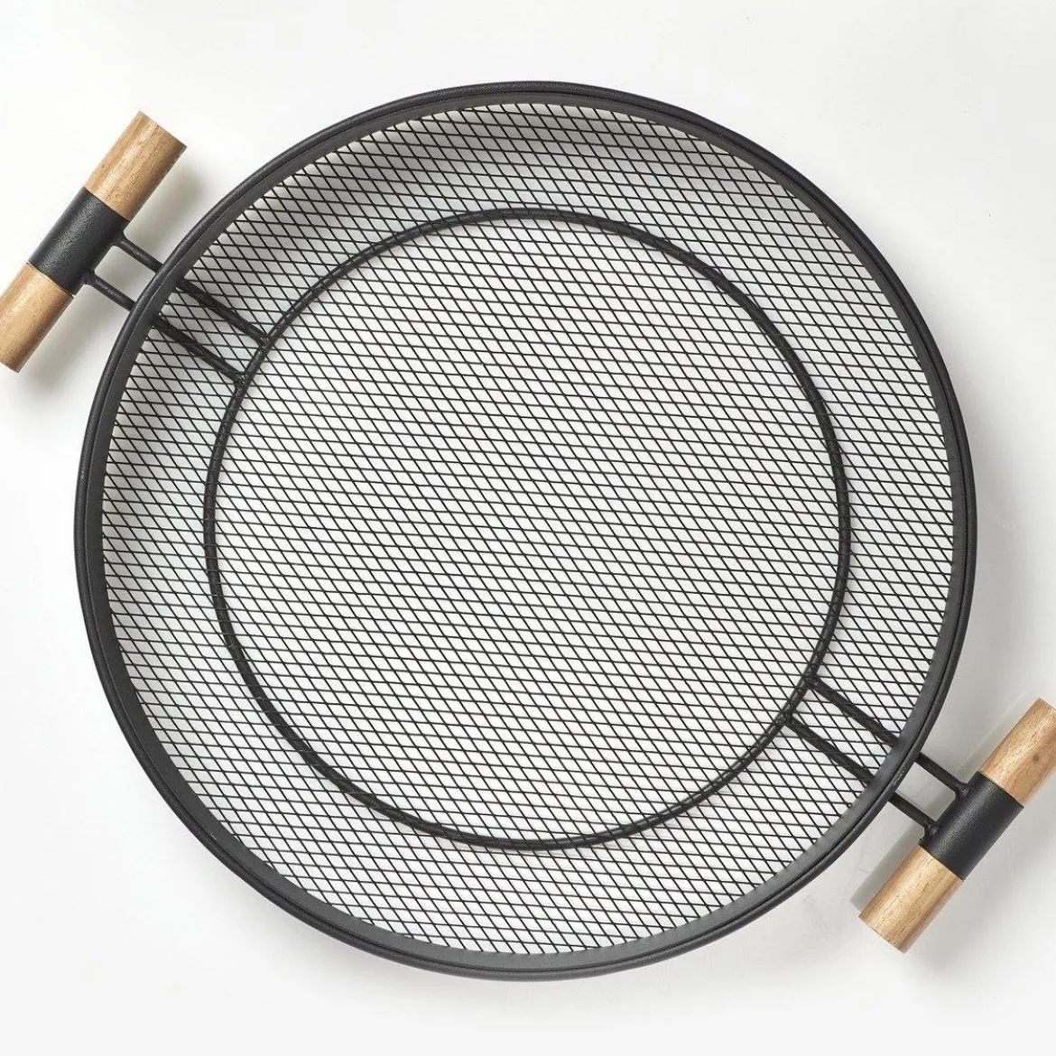 Taca metalowa z uchwytami, struktura siatki, Ø 48 cm, ZELLER