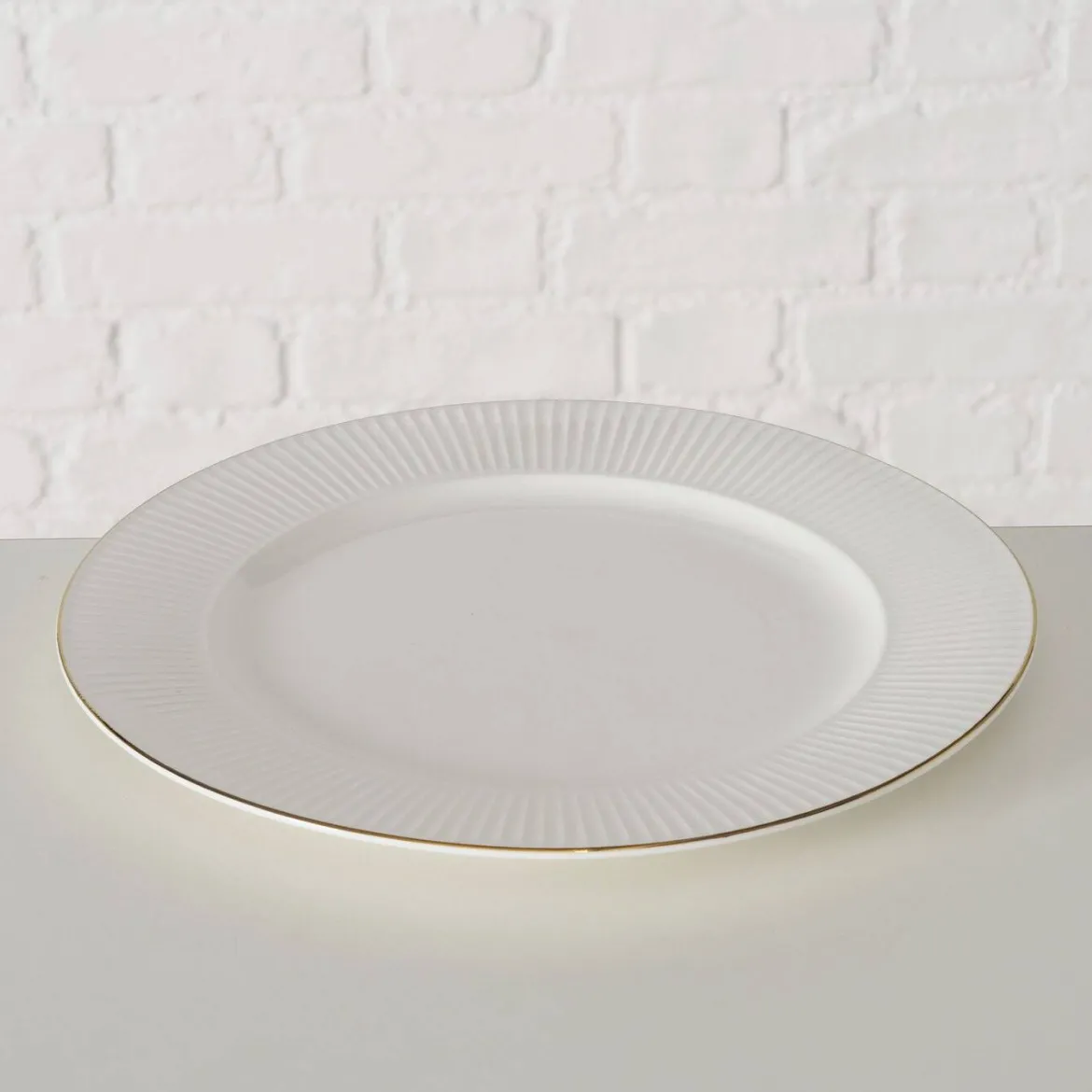 Talerz obiadowy KELLY, porcelanowy, Ø 26,5 cm