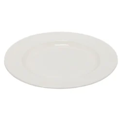 Talerz obiadowy płytki, porcelanowy, biały, Ø 27 cm