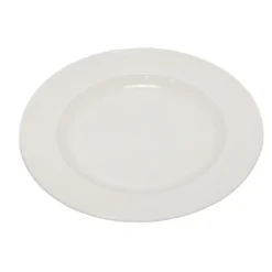 Talerz obiadowy płytki, porcelanowy, biały, Ø 27 cm