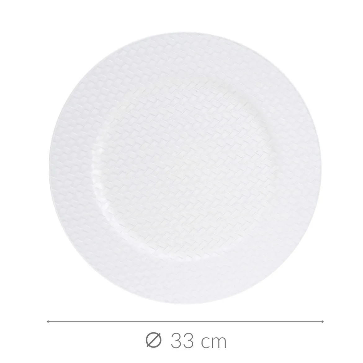 Talerz świąteczny z plecionką, Ø 33 cm
