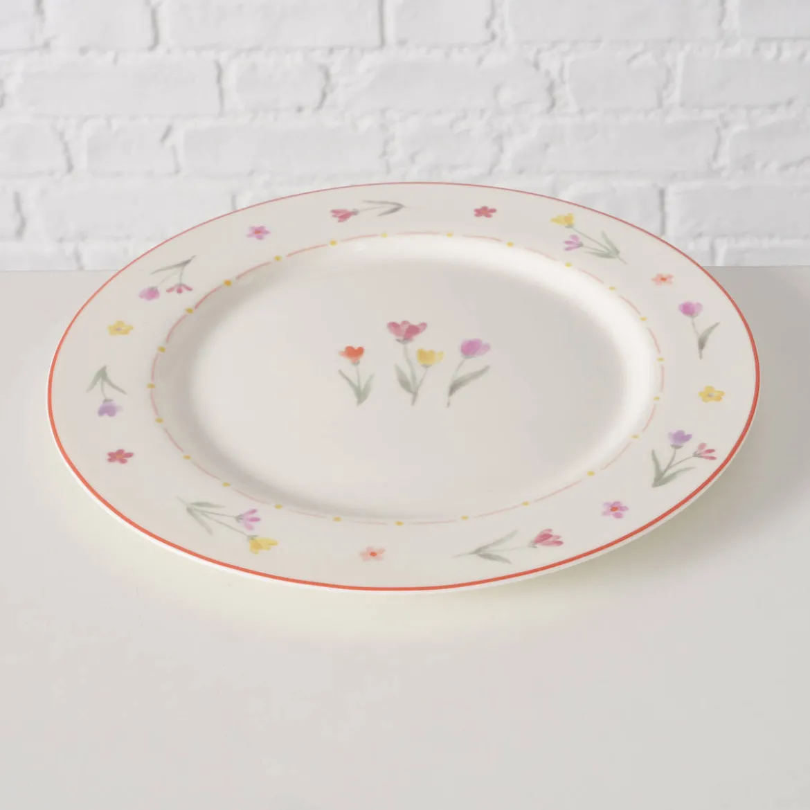 Talerz w kwiaty obiadowy BLÜMI, Ø 27 cm