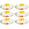 Talerzyki deserowe MARGAUX, porcelanowe, 6 sztuk x Ø19 cm