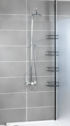 Teleskopowa półka pod prysznic DOLCEDO, 4 poziomy, WENKO