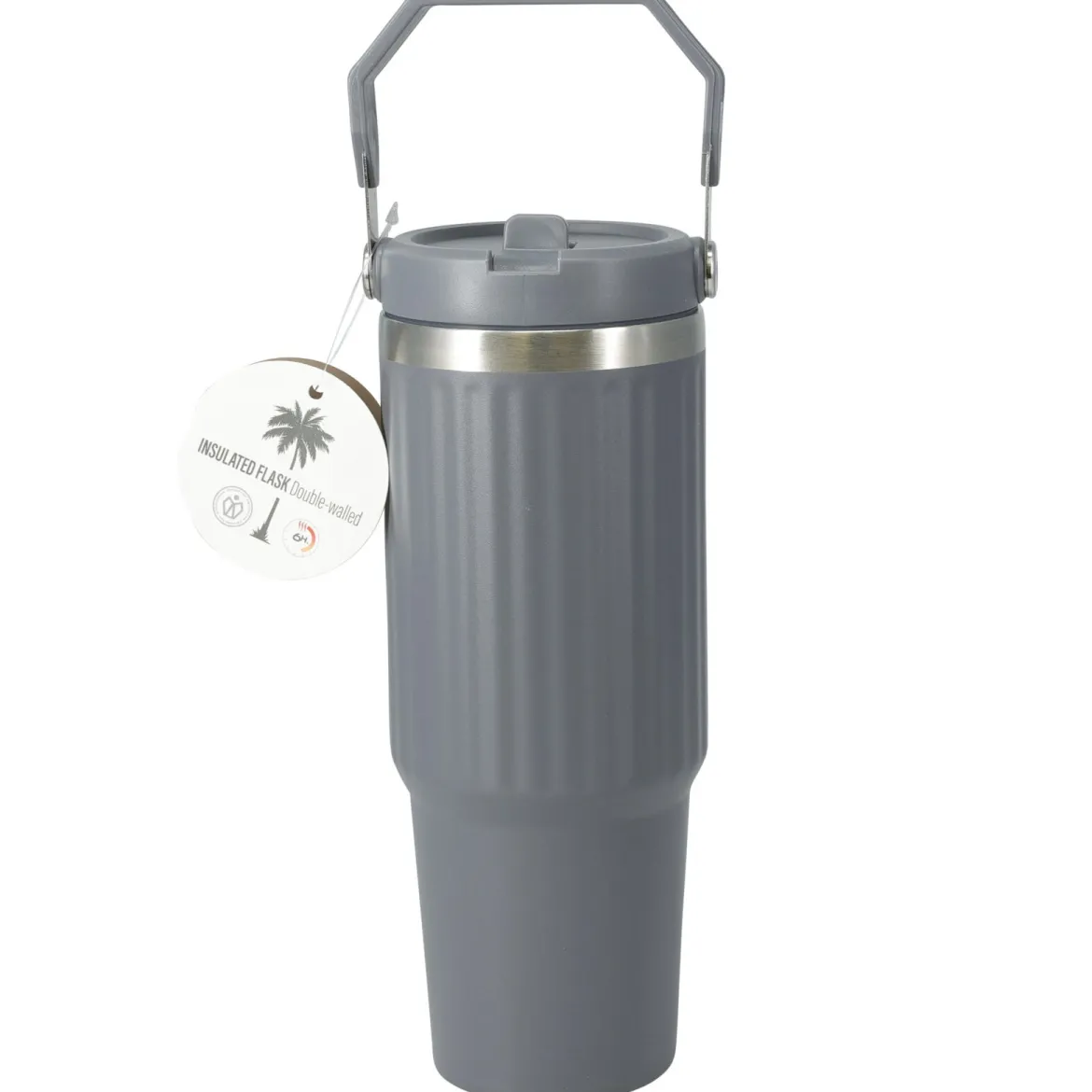 Termos stalowy z uchwytem VARMÖ, 900 ml