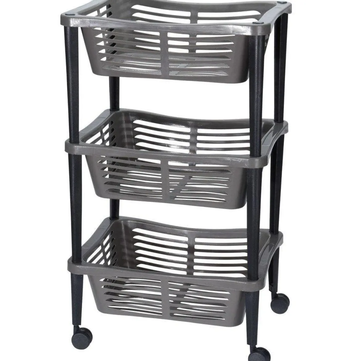 Uniwersalny wózek na kółkach TROLLEY do łazienki, regał, szafka - 3 poziomy