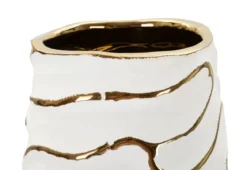Wazon ceramiczny LIA, biały, Ø 14,5x39,5 cm