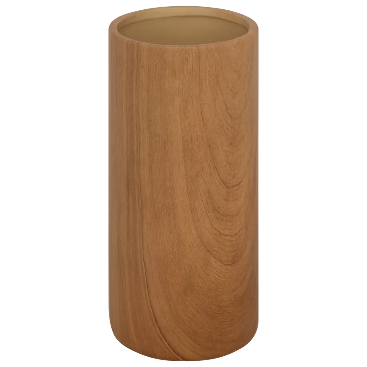 Wazon ceramiczny SAO, efekt drewna, 20 cm