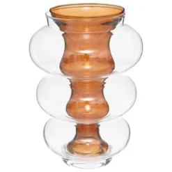 Wazon szklany podwójny MATALI, 36 cm