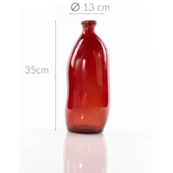 Wazon szklany z recyklingu, 35 cm