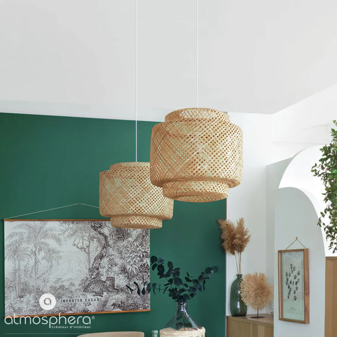Wazon szklany z recyklingu, 35 cm