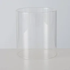 Świeczniki szklane Pallas, metalowa nóżka, 2 sztuki