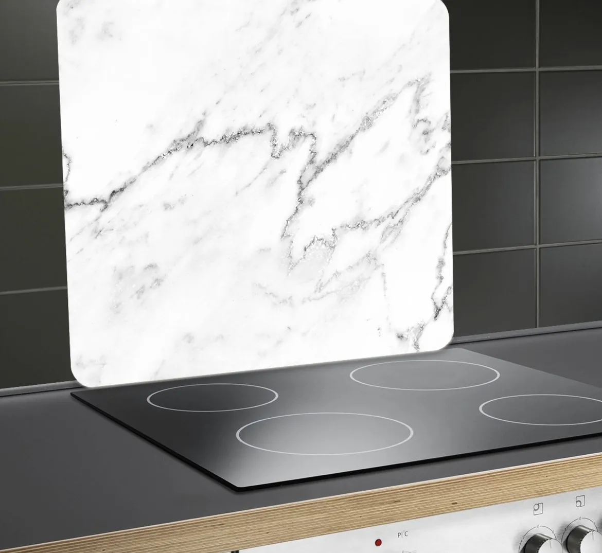 Wielofunkcyjna płyta kuchenna z hartowanego szkła MARBLE
