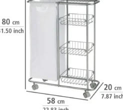 Wielofunkcyjny wózek SLIM - regał kuchenny, łazienkowy, WENKO