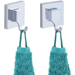 Wieszaki na przyssawki QUADRO, Vacuum-Loc, zestaw 4 sztuk, WENKO