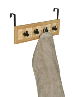 Wieszak na drzwi ALLEGRE BAMBOO, 4 haczyki, WENKO