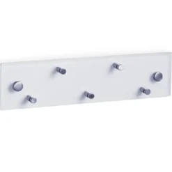 Wieszak na klucze 30x8 cm + 5 haczyków, szkło, stal nierdzewna, ZELLER