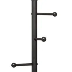 Wieszak na płaszcze BLACKMARBLE z 6 metalowymi uchwytami, 173 cm