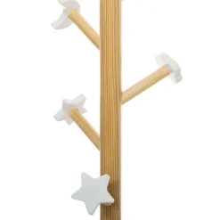 Wieszak na ubrania dla dziecka, MDF, 135,5 cm, z chmurką