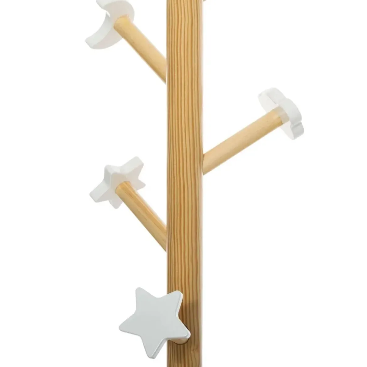 Wieszak na ubrania dla dziecka, MDF, 135,5 cm, z chmurką