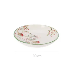 Świąteczna miska z kamionki, Ø 30 cm