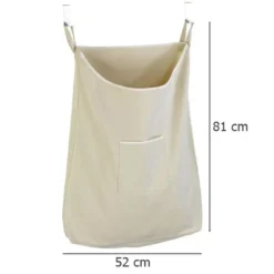 Worek na ubrania do prania Kangur WENKO 65 l, torba na brudną odzież do zawieszania na drzwi