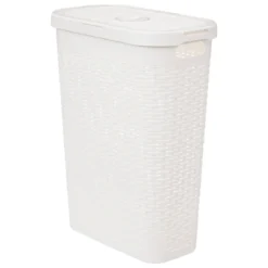 Wysoki kosz na pranie z plastiku, 40 l